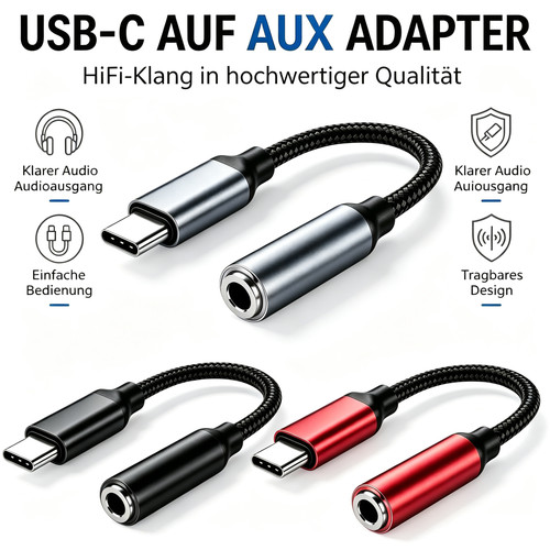 Usb typ auf aux 3 - c,